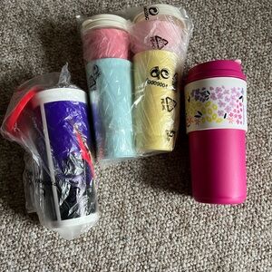 Tupperware Colorful Drinkware Set - Pink, Blue, Yellow, Purple